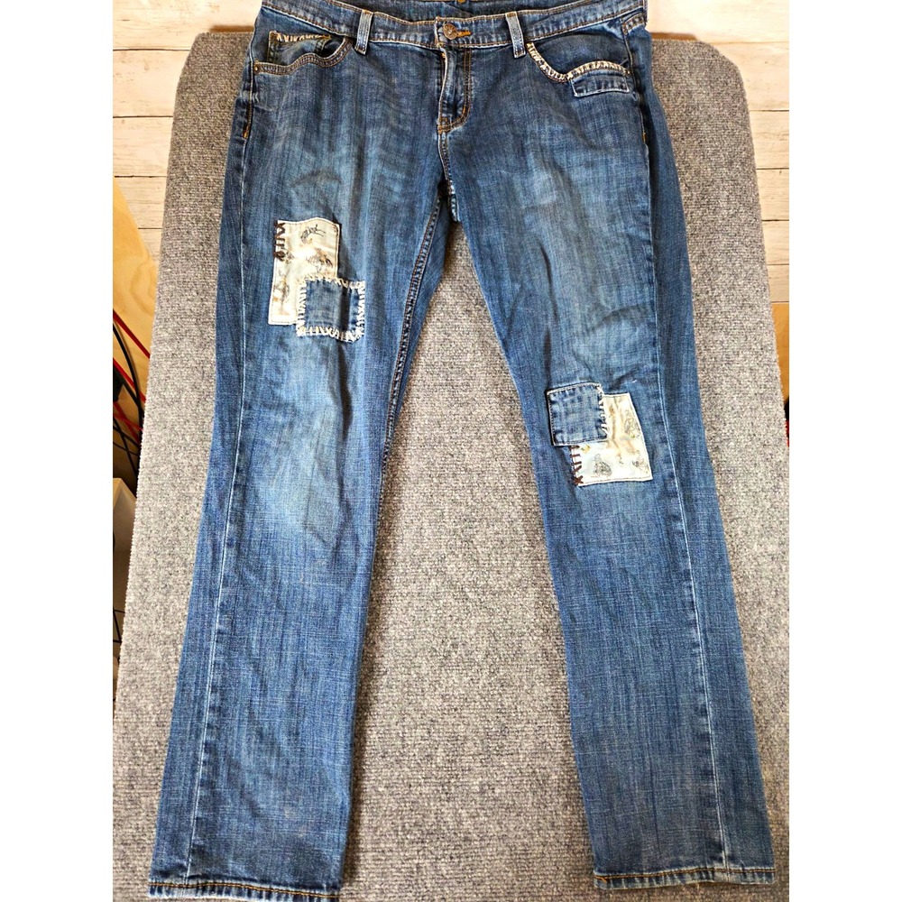 Cruel Denim PHyon Womens Jeans 30/9 R Patchwork Whip Stitch Western CB15154001